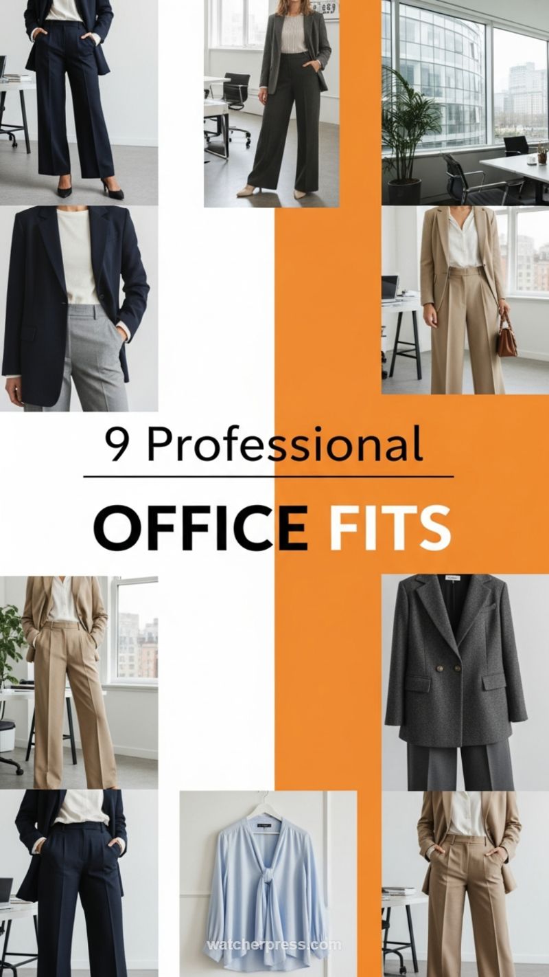9 Professional Office Fits: Tailored Neutrals