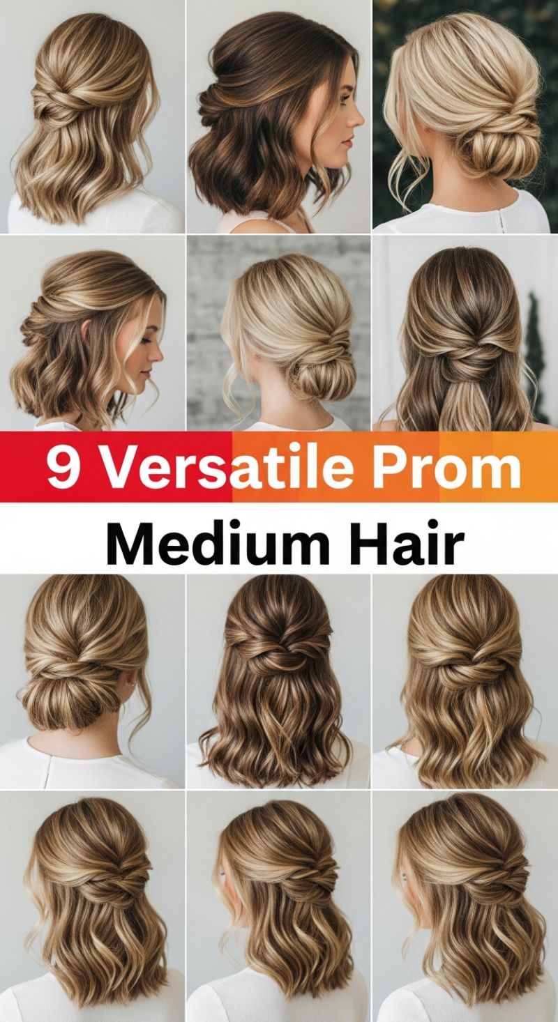 9 Versatile Prom Medium Hair