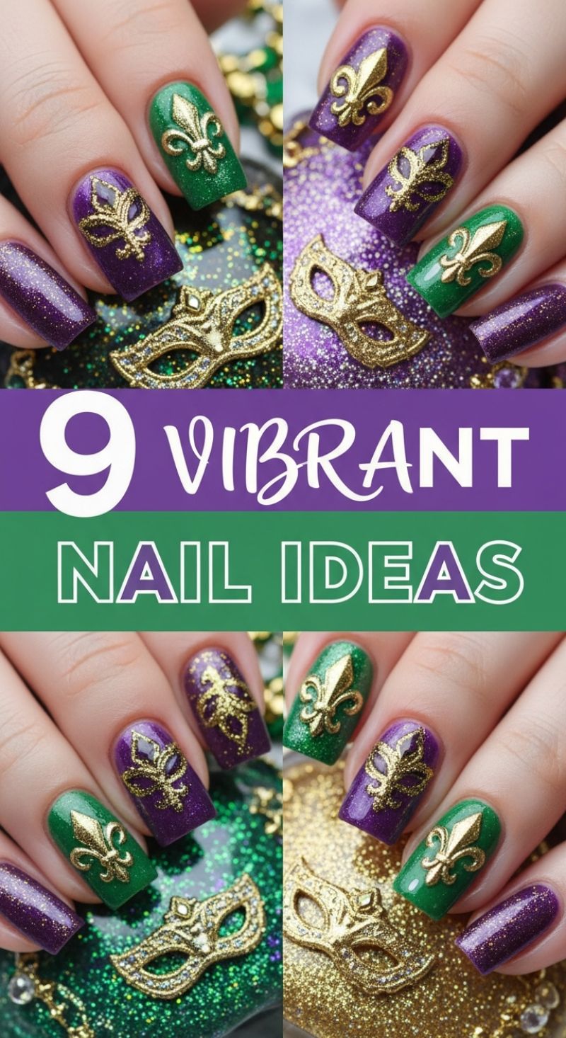 9 VIBRANT NAIL IDEAS