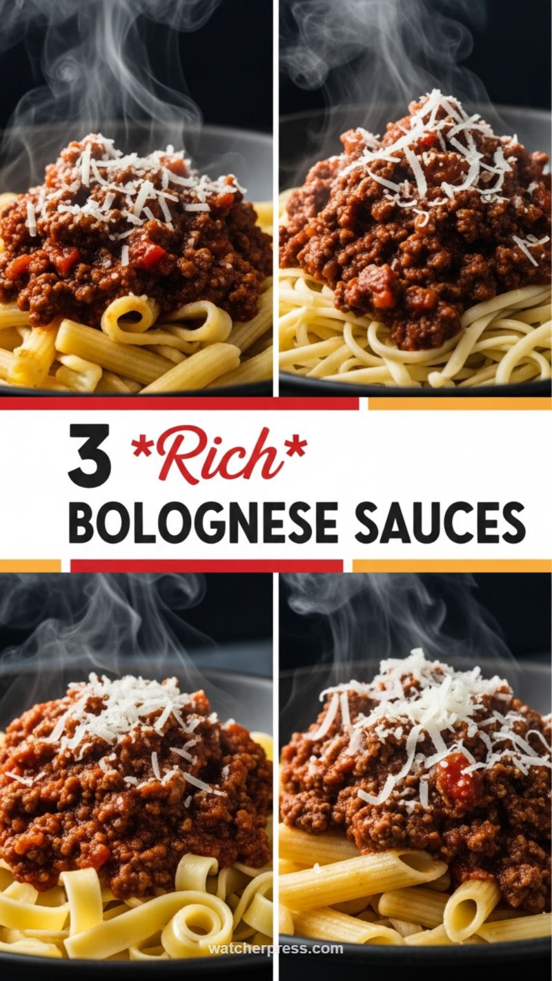 A True Italian Masterpiece: 3 Rich Bolognese Sauces