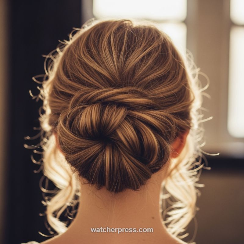 Achieving Ethereal Backlit Shine: The Elegant Low Knotted Updo