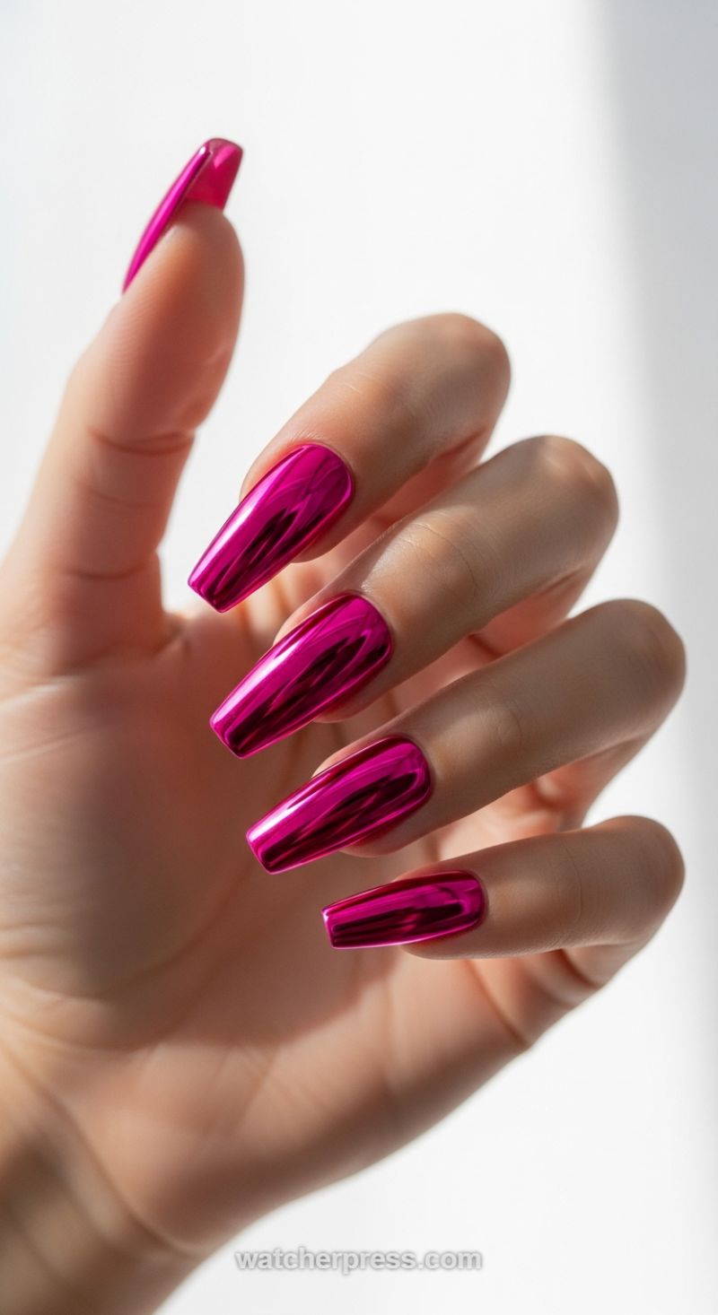 Achieving the Perfect Reflective Hot Pink Chrome Finish