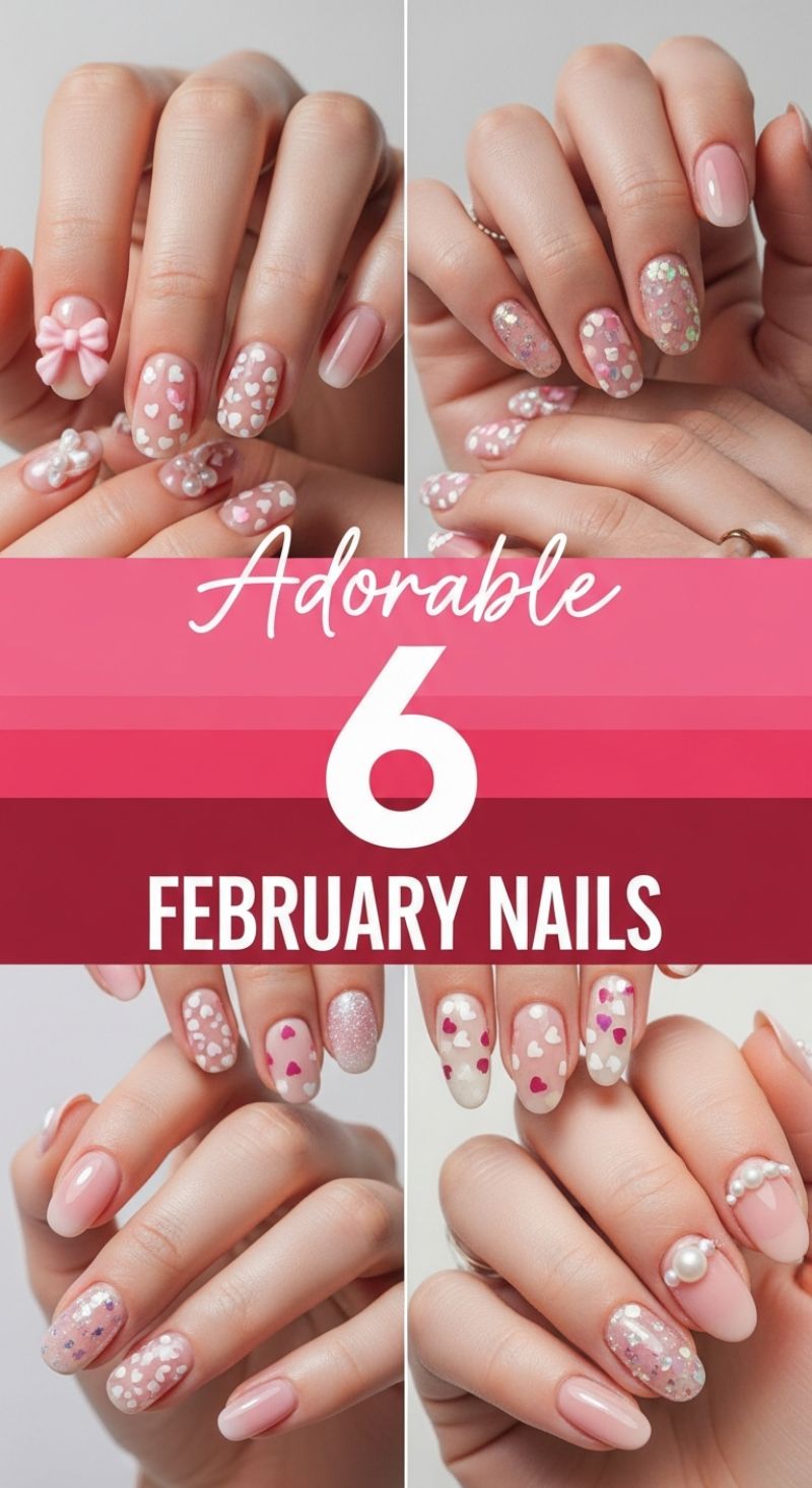 Adorable February Nails: 6 Romantic Designs for Valentine's Season
