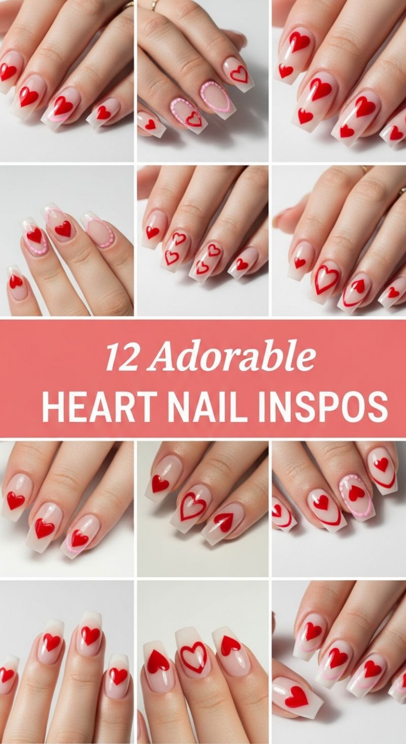 Adorable Heart Nail Art Inspirations