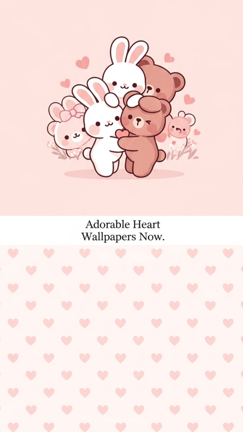 Adorable Heart Wallpapers Now: Kawaii Cuteness