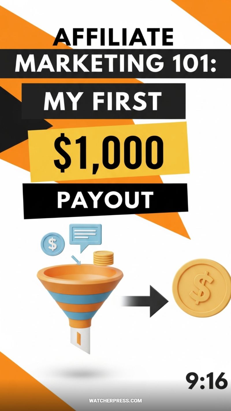 AFFILIATE MARKETING 101: MY FIRST $1,000 PAYOUT