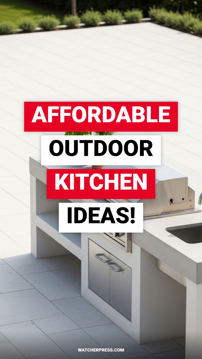 AFFORDABLE OUTDOOR KITCHEN IDEAS!