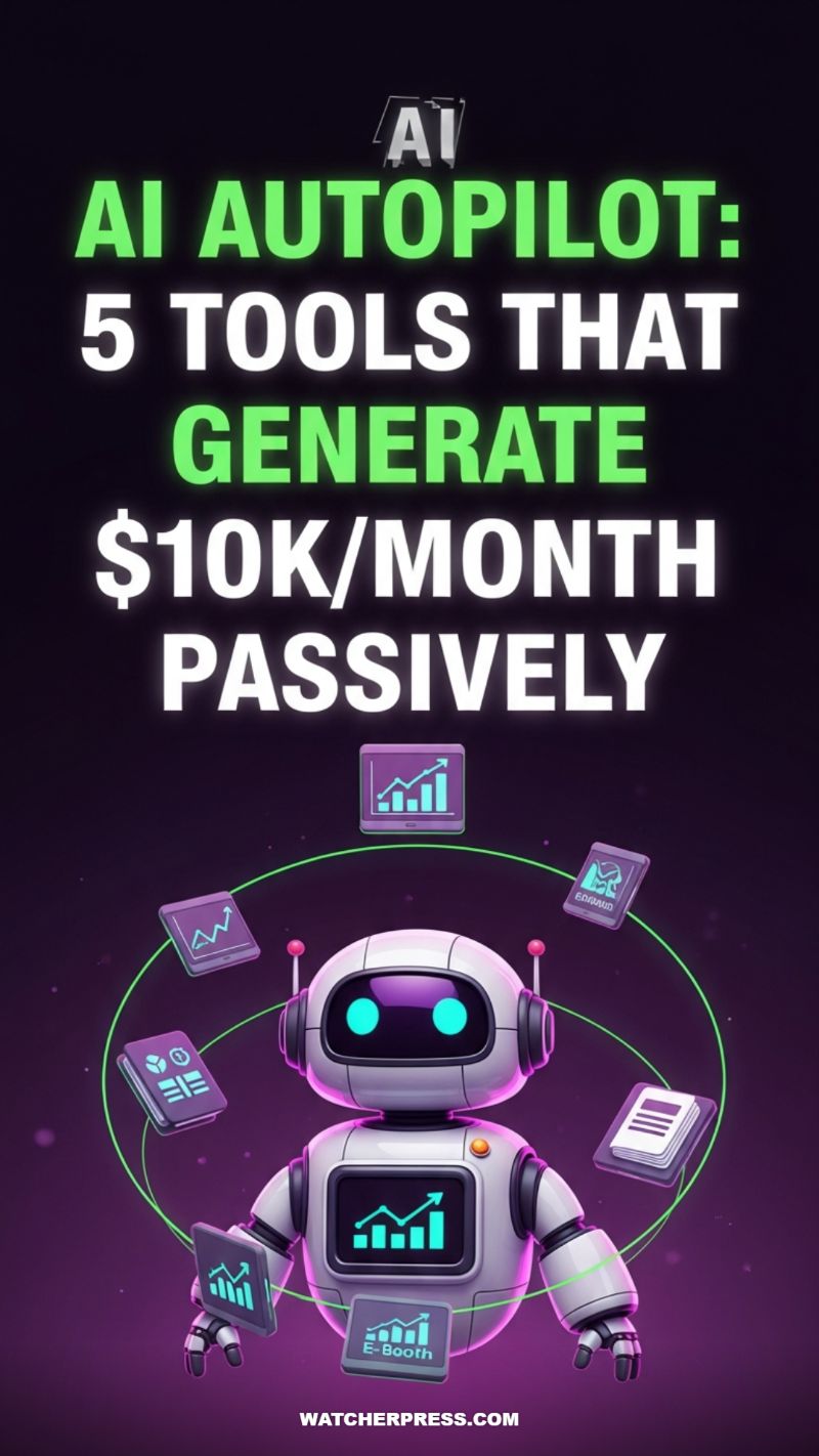 AI AUTOPILOT: 5 TOOLS THAT GENERATE $10K/MONTH PASSIVELY