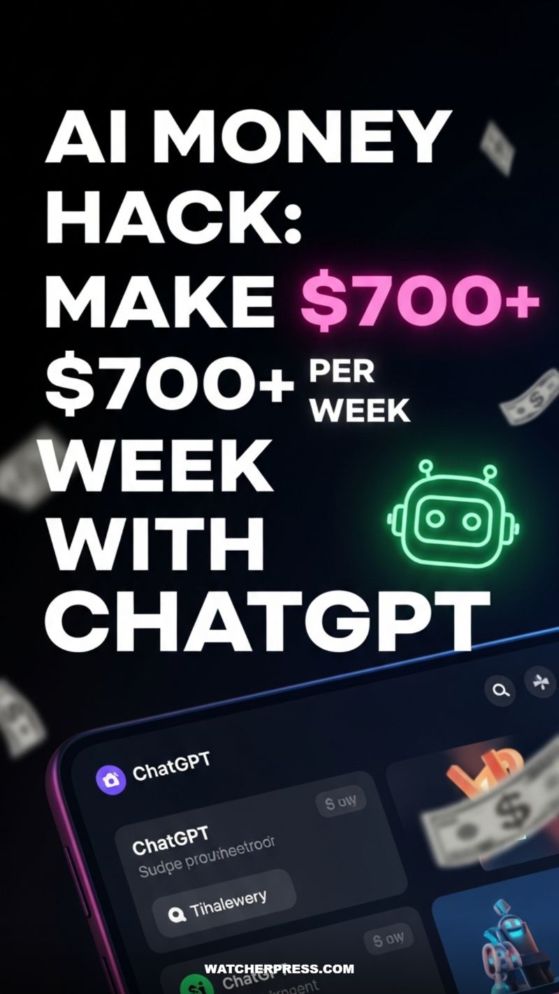 AI MONEY HACK: MAKE $700+ PER WEEK WITH CHATGPT