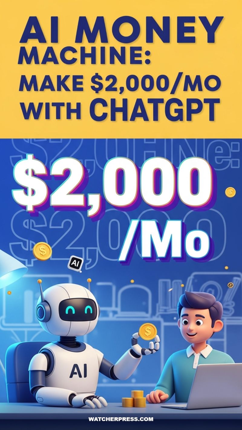 AI MONEY MACHINE: MAKE $2,000/MO WITH CHATGPT