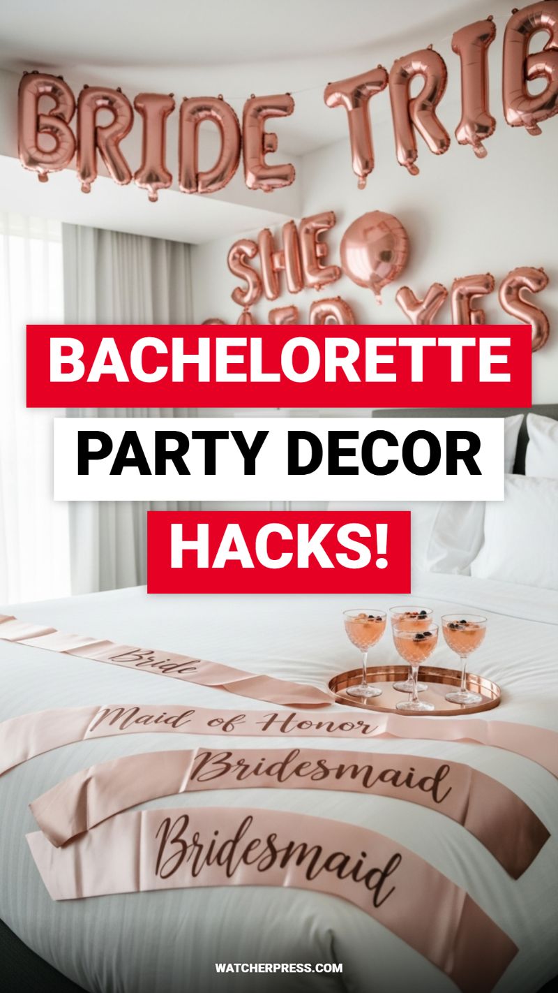 BACHELORETTE PARTY DECOR HACKS!