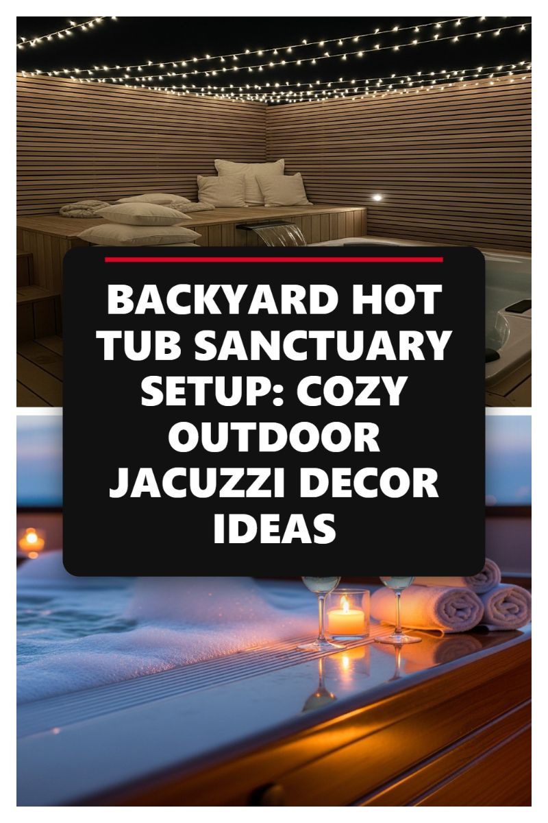 BACKYARD HOT TUB SANCTUARY SETUP: COZY OUTDOOR JACUZZI DECOR IDEAS