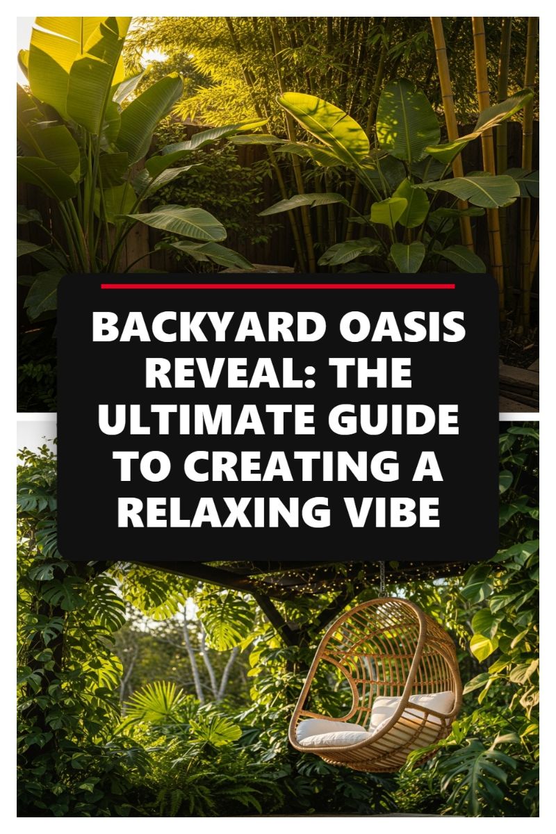BACKYARD OASIS REVEAL: THE ULTIMATE GUIDE TO CREATING A RELAXING VIBE