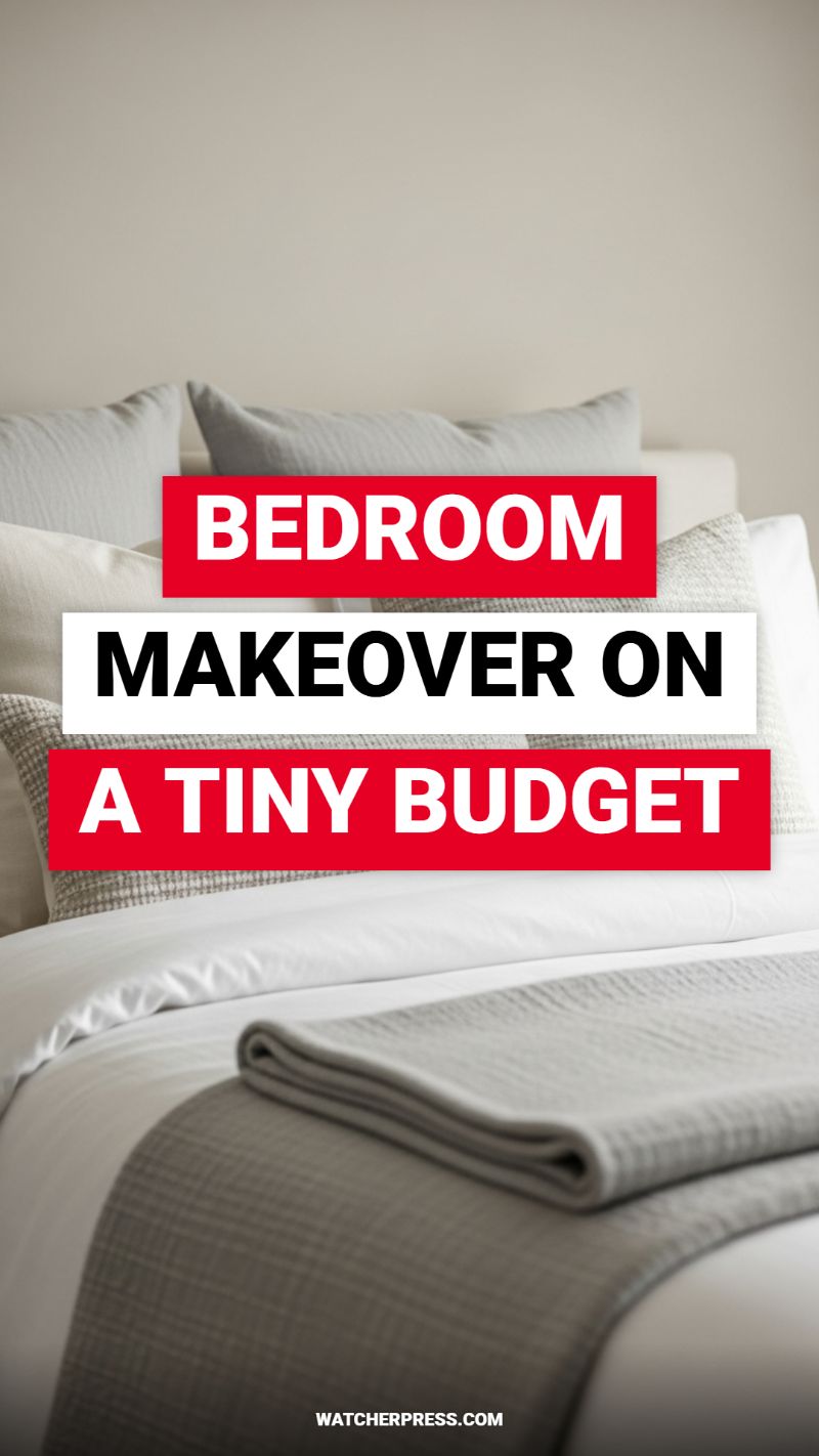 BEDROOM MAKEOVER ON A TINY BUDGET