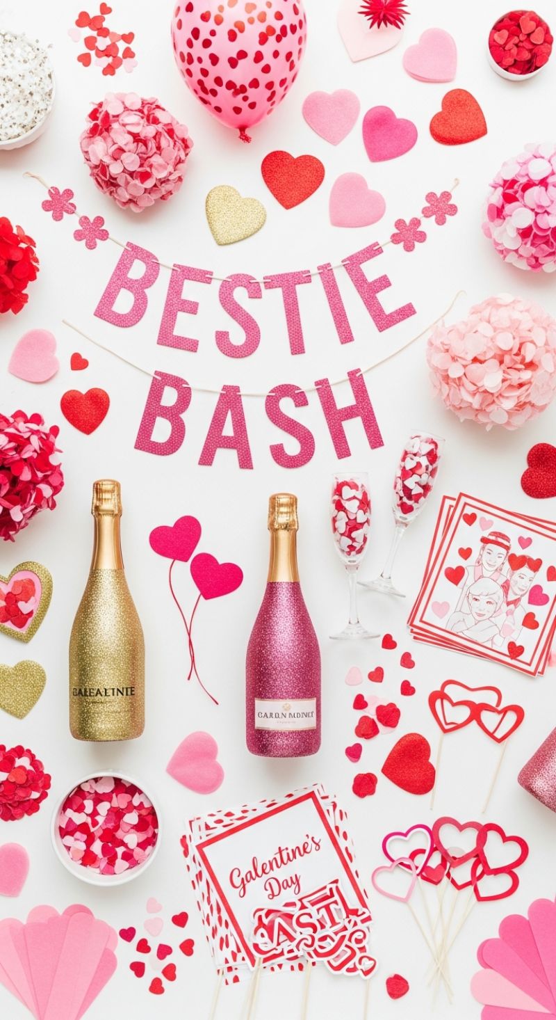 BESTIE BASH: Galentine’s Day Decor Setup
