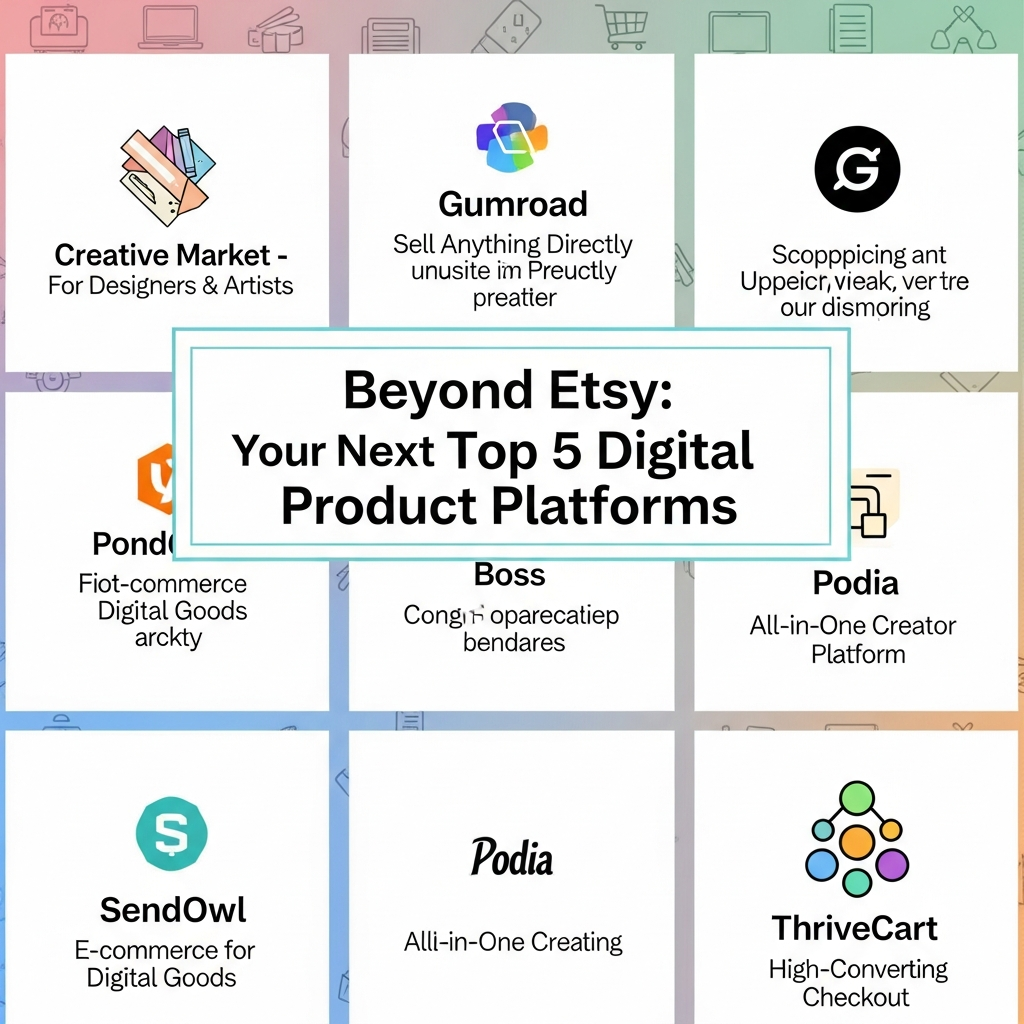 Beyond Etsy: Your Next Top 5 Digital Product Platforms