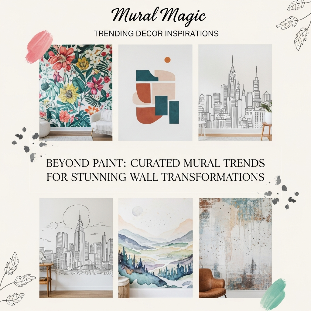 Beyond Paint: Curated Mural Trends for Stunning Wall Transformations