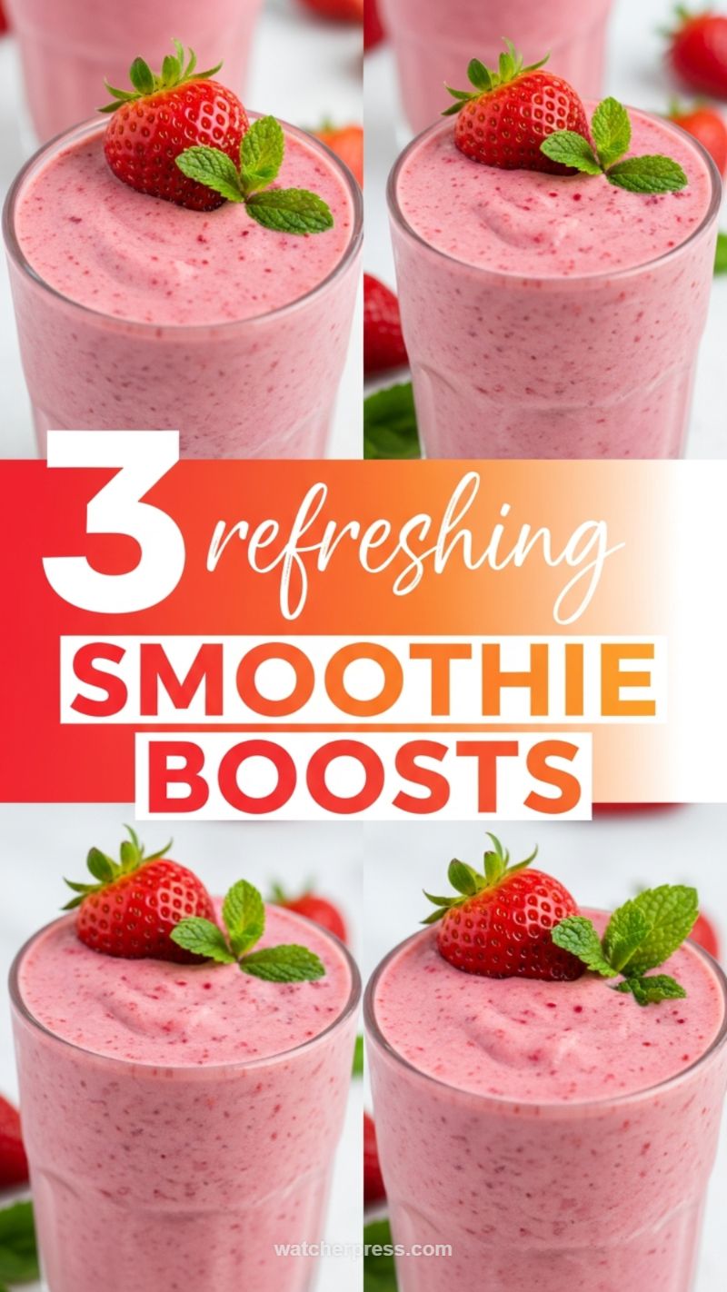 Blending 3 Refreshing Smoothie Boosts