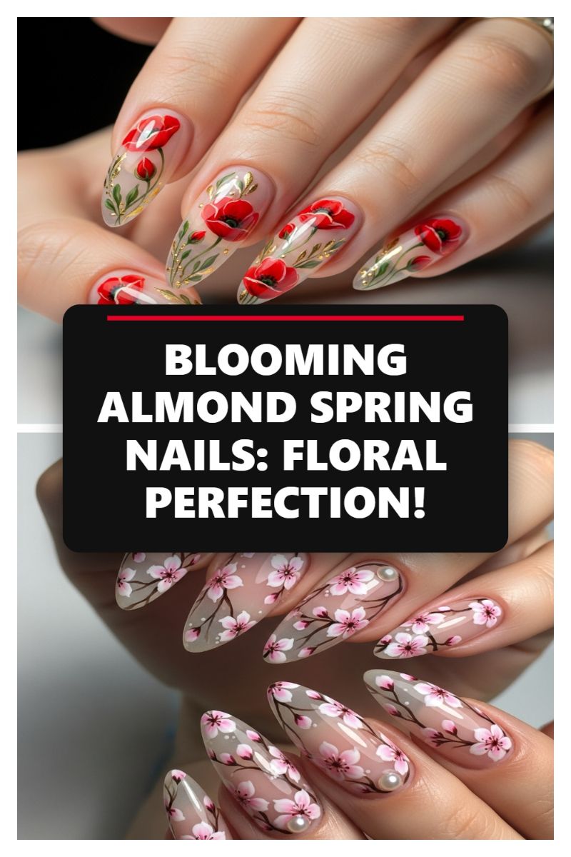 Spring Nails 2026: The Ultimate Trend Forecast for Your Manicure! BLOOMING ALMOND SPRING NAILS: FLORAL PERFECTION!