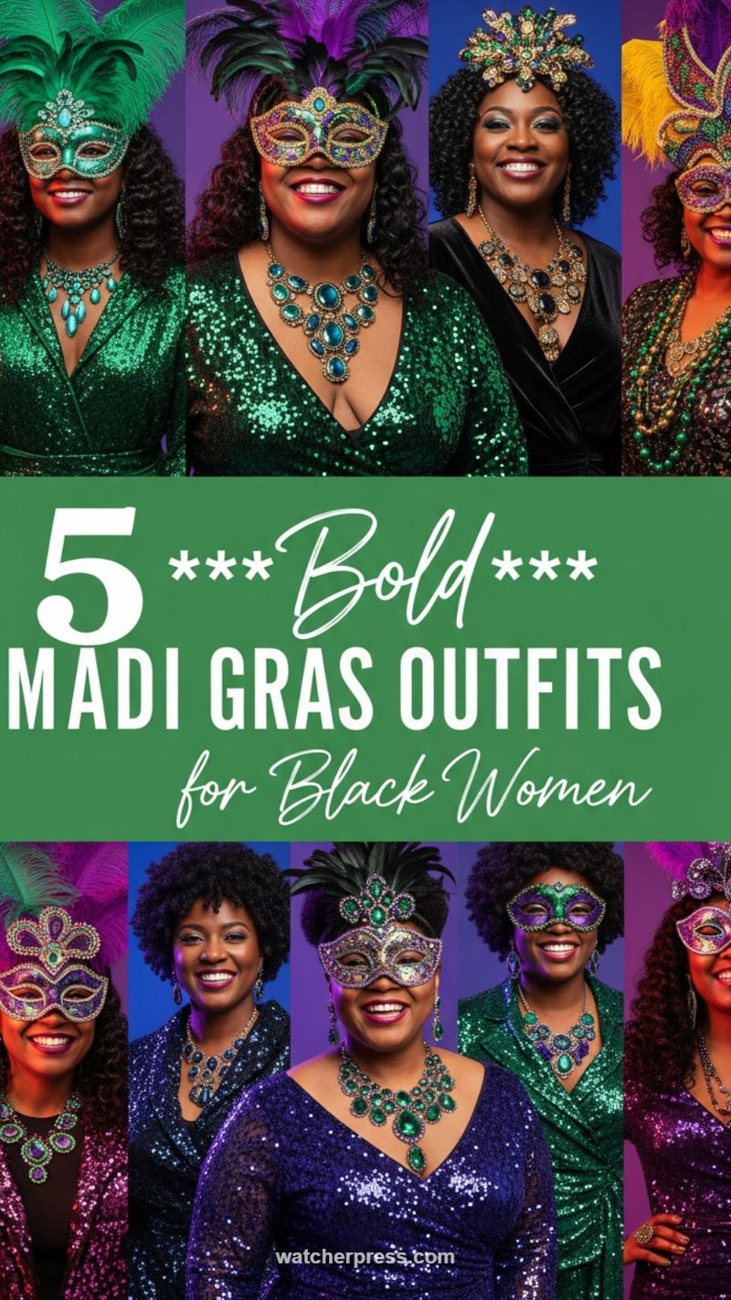 Bold Mardi Gras Outfits for Black Women