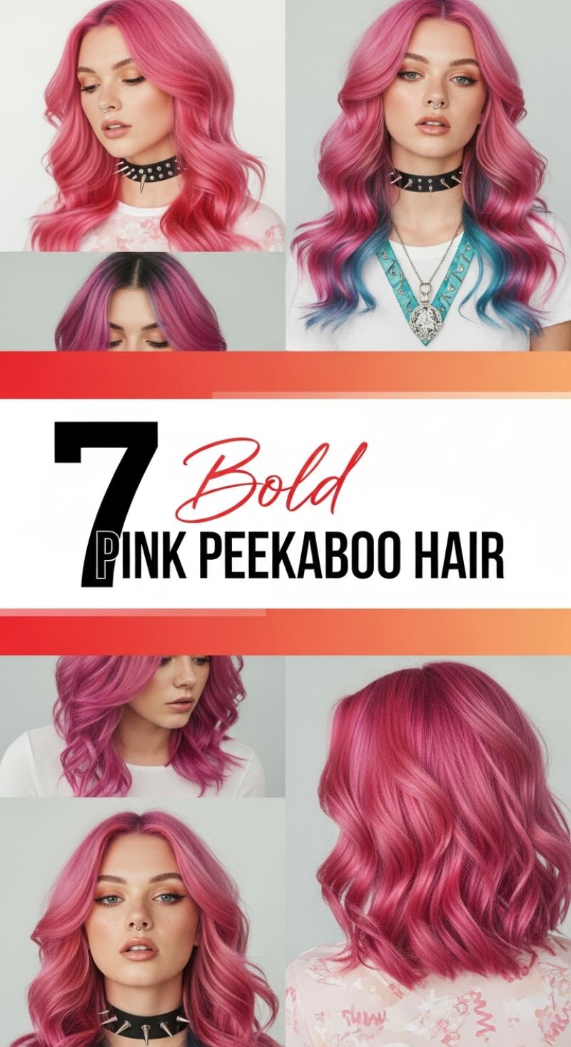 Bold Pink Peekaboo Hair