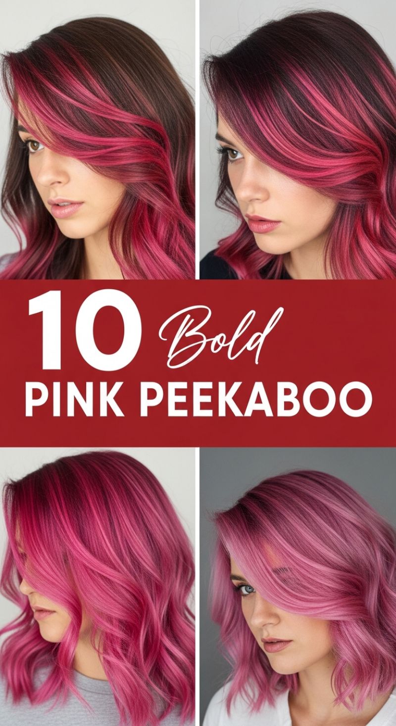 Bold Pink Peekaboo Highlights