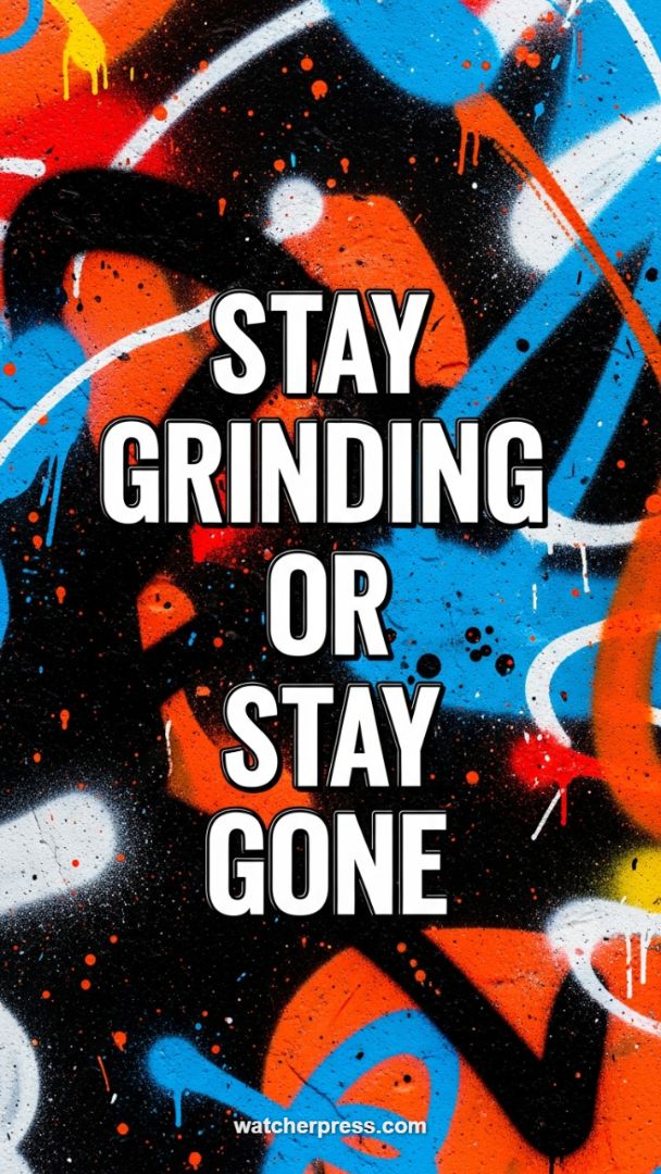 Bold Urban Graffiti Aesthetic with High-Impact Motivational Text