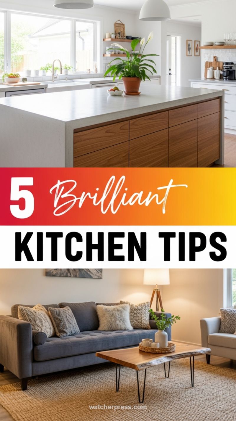Brilliant Kitchen & Living Room Integration: Focusing on Natural Materials (5 Brilliant Kitchen Tips)