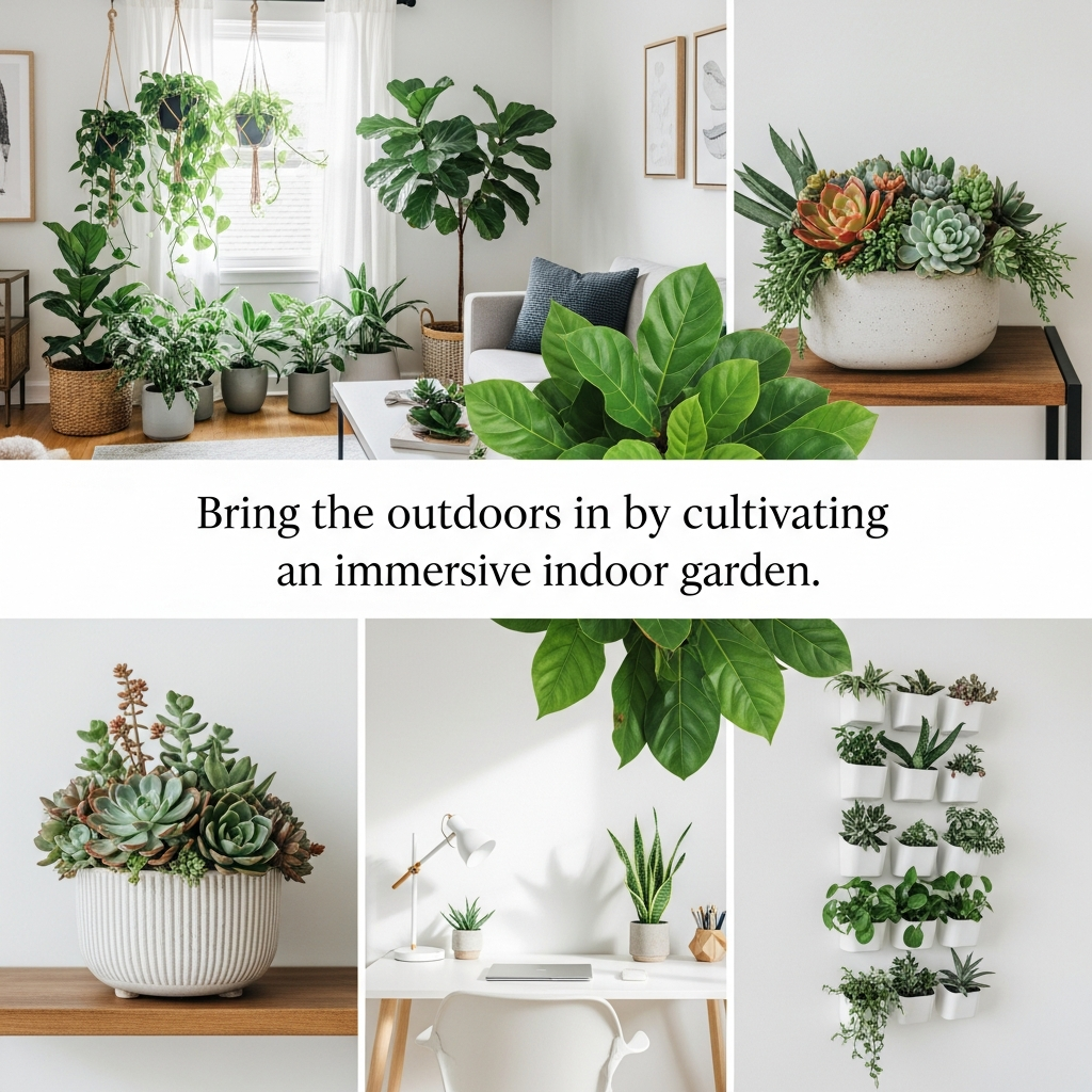 Bring the outdoors in by cultivating an immersive indoor garden.