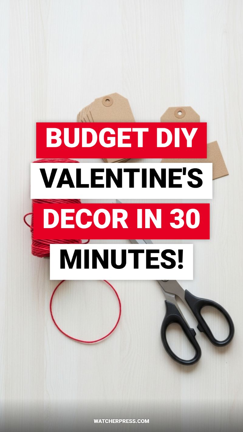 BUDGET DIY VALENTINE