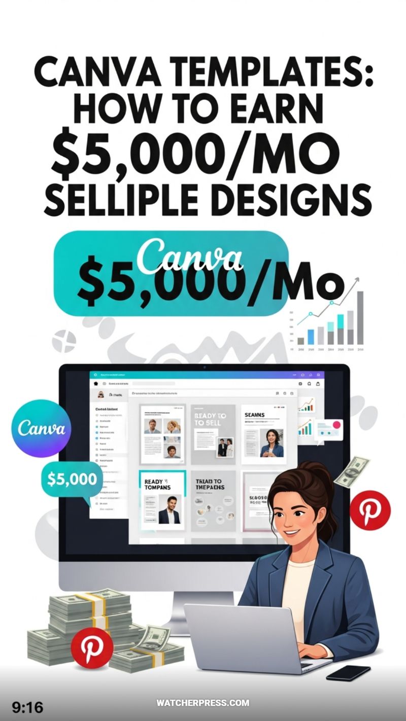 Canva Templates: How to Earn $5,000/Month Selling Digital Designs