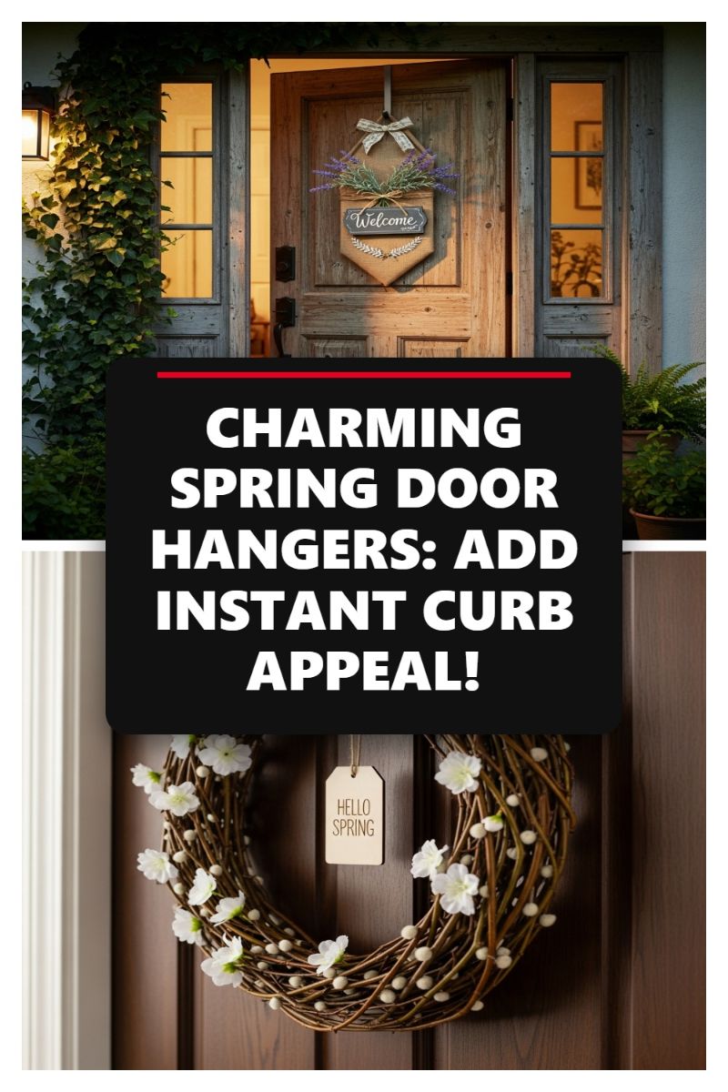 CHARMING SPRING DOOR HANGERS: ADD INSTANT CURB APPEAL!