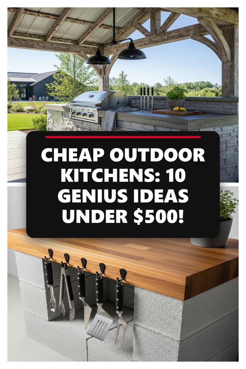 CHEAP OUTDOOR KITCHENS: 10 GENIUS IDEAS UNDER $500!