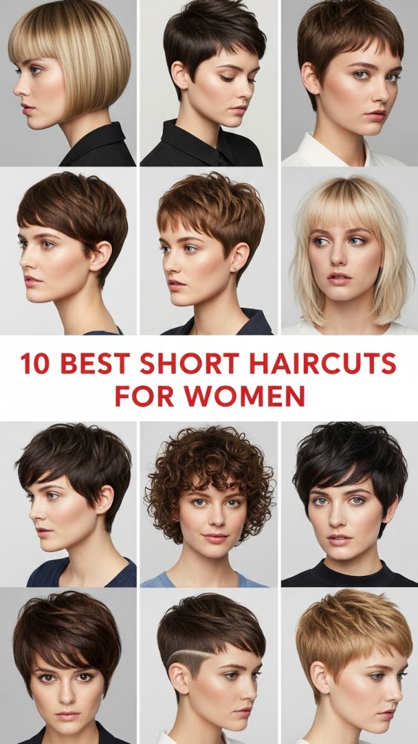 Chic and Speedy: 10 Versatile Short Cuts Designed for Minimal Morning Effort