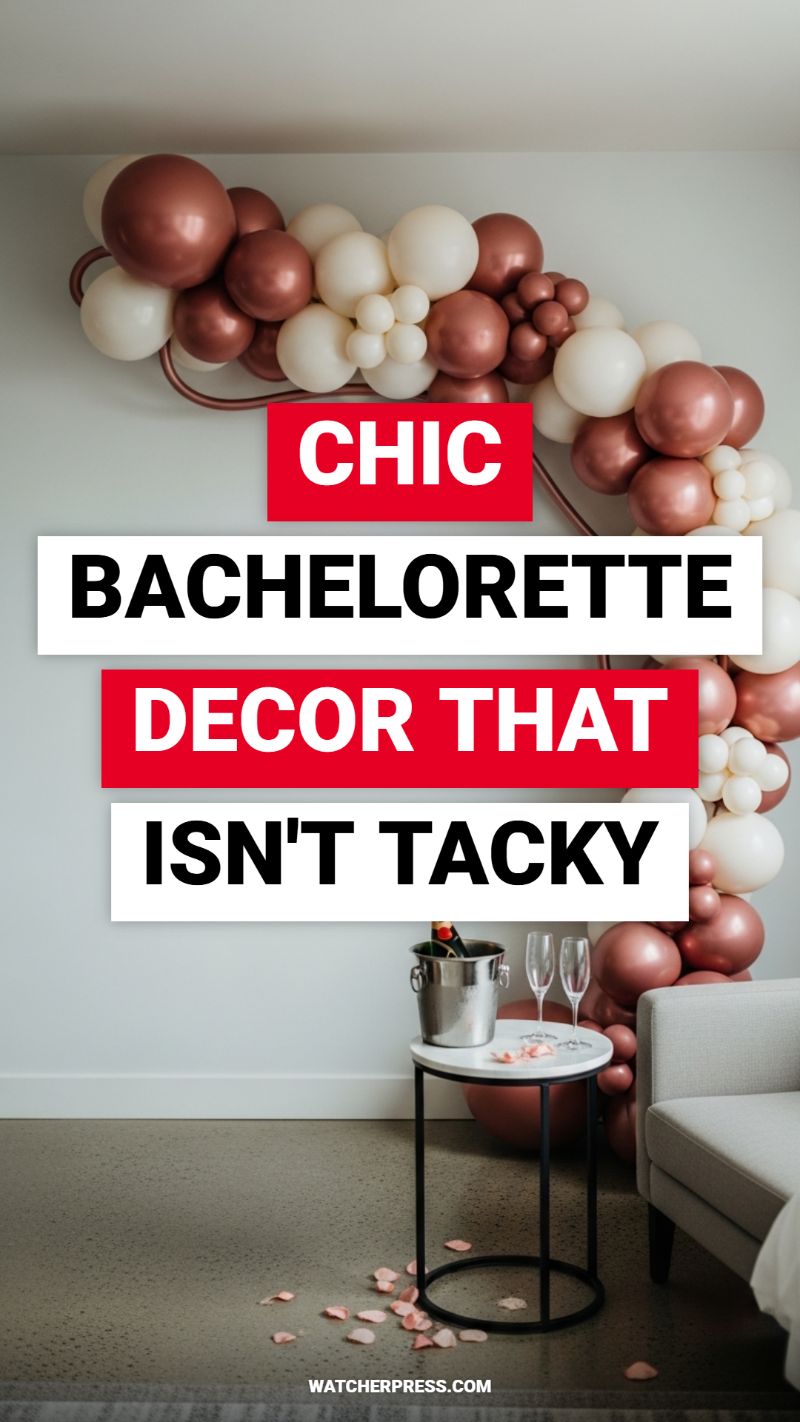 CHIC BACHELORETTE DECOR THAT ISN'T TACKY