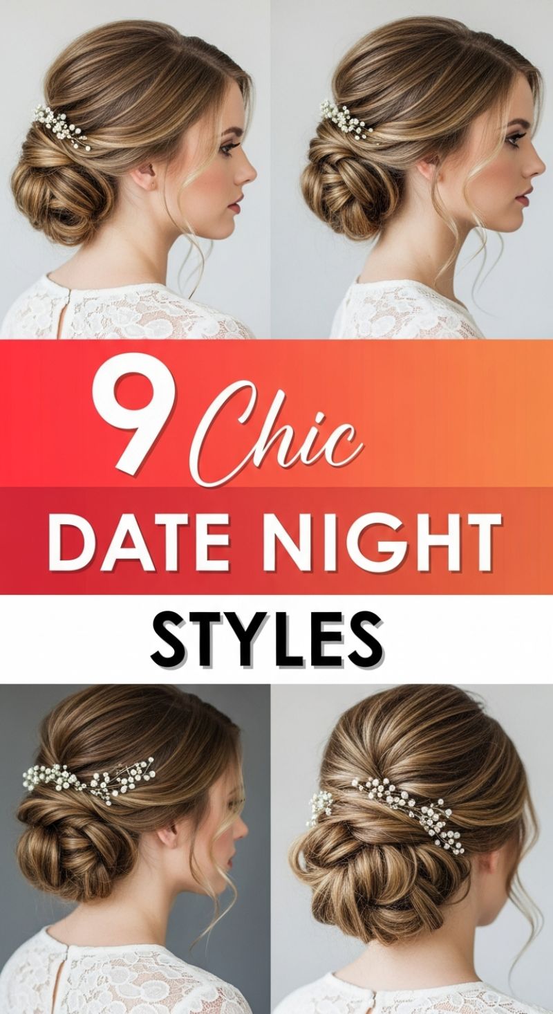 Chic Date Night Styles: The Elevated Low Chignon Updo