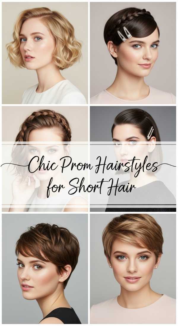 Chic Prom Hairstyles for Short Hair