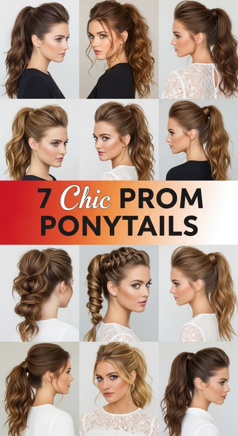 Chic Prom Ponytails: High Volume & Sleek Designs