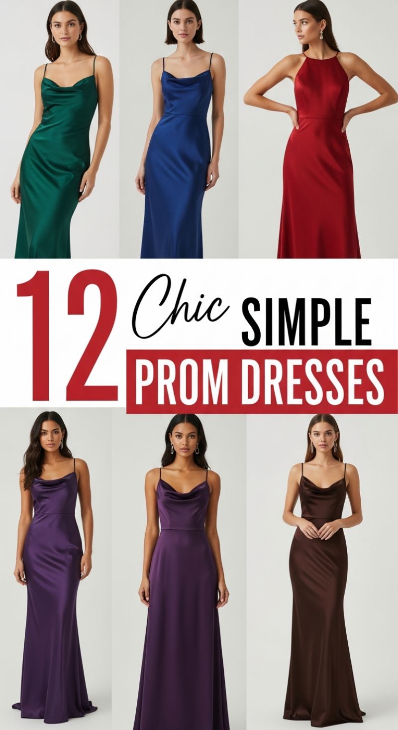 Chic Simple Prom Dresses: Embracing Minimalist Elegance