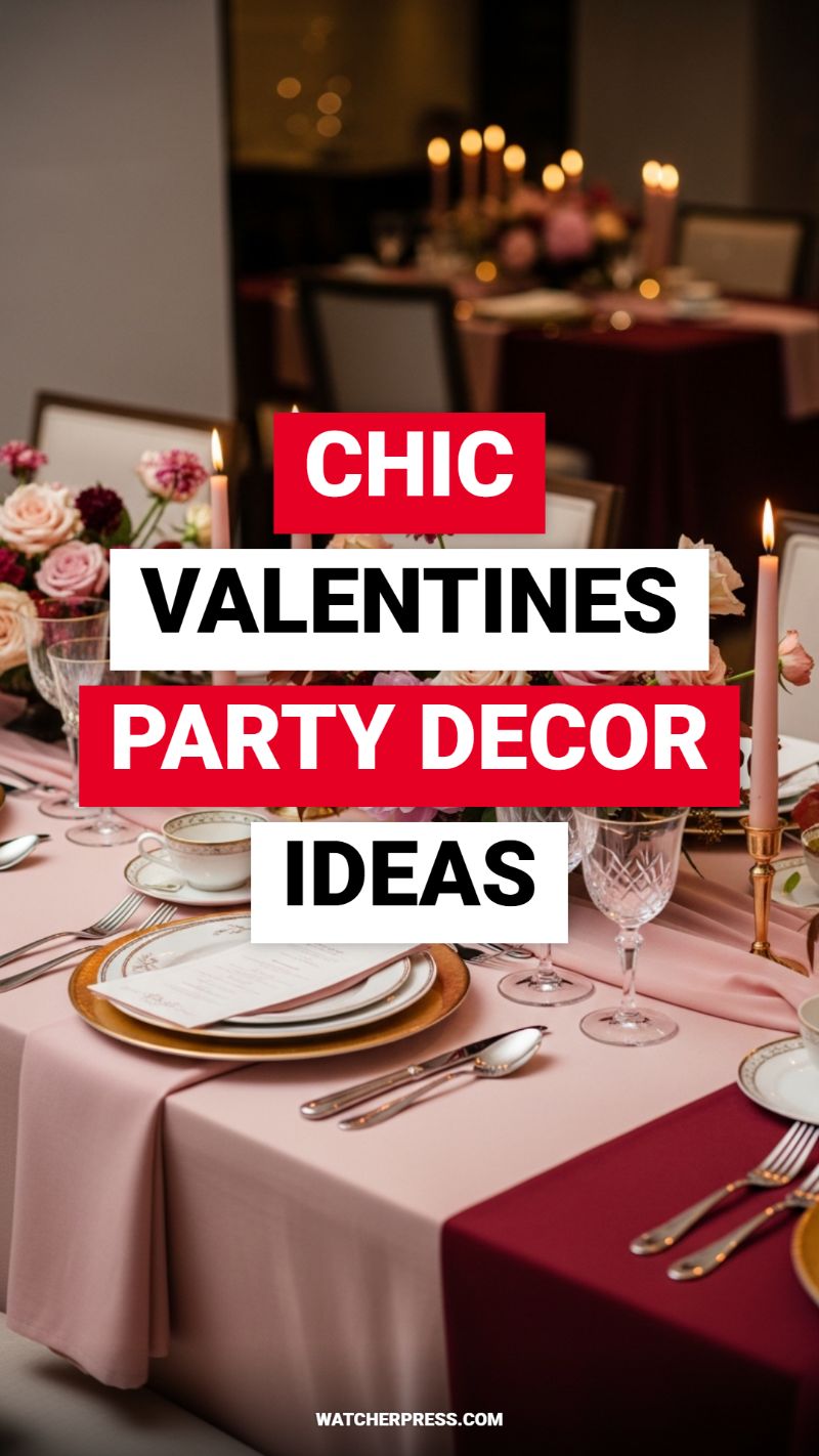 CHIC VALENTINES PARTY DECOR IDEAS