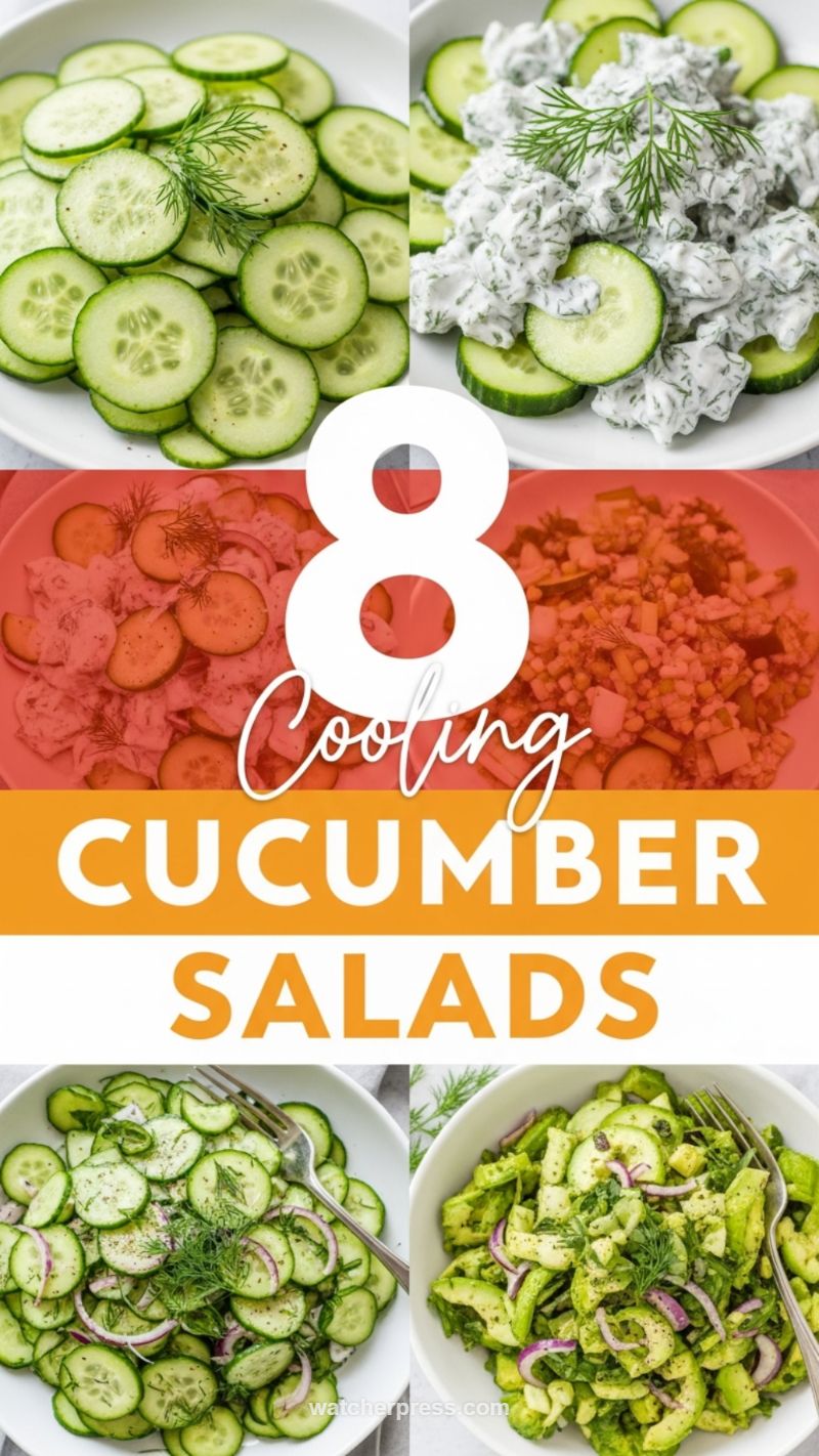 Chill Out: 8 Refreshing and Cooling Cucumber Salads