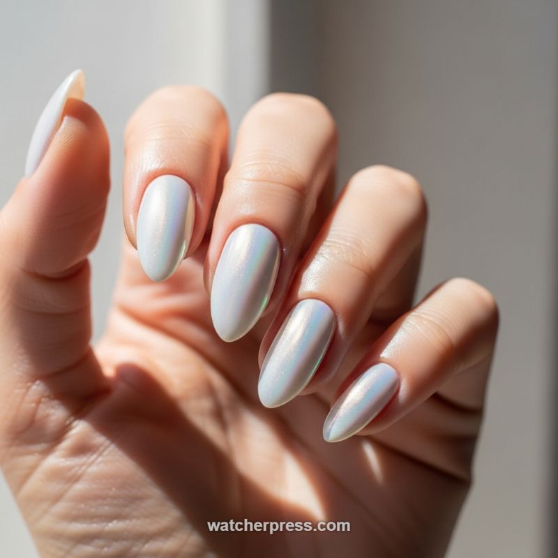 Chrome Opalescent Nails: The Ultimate Sheen