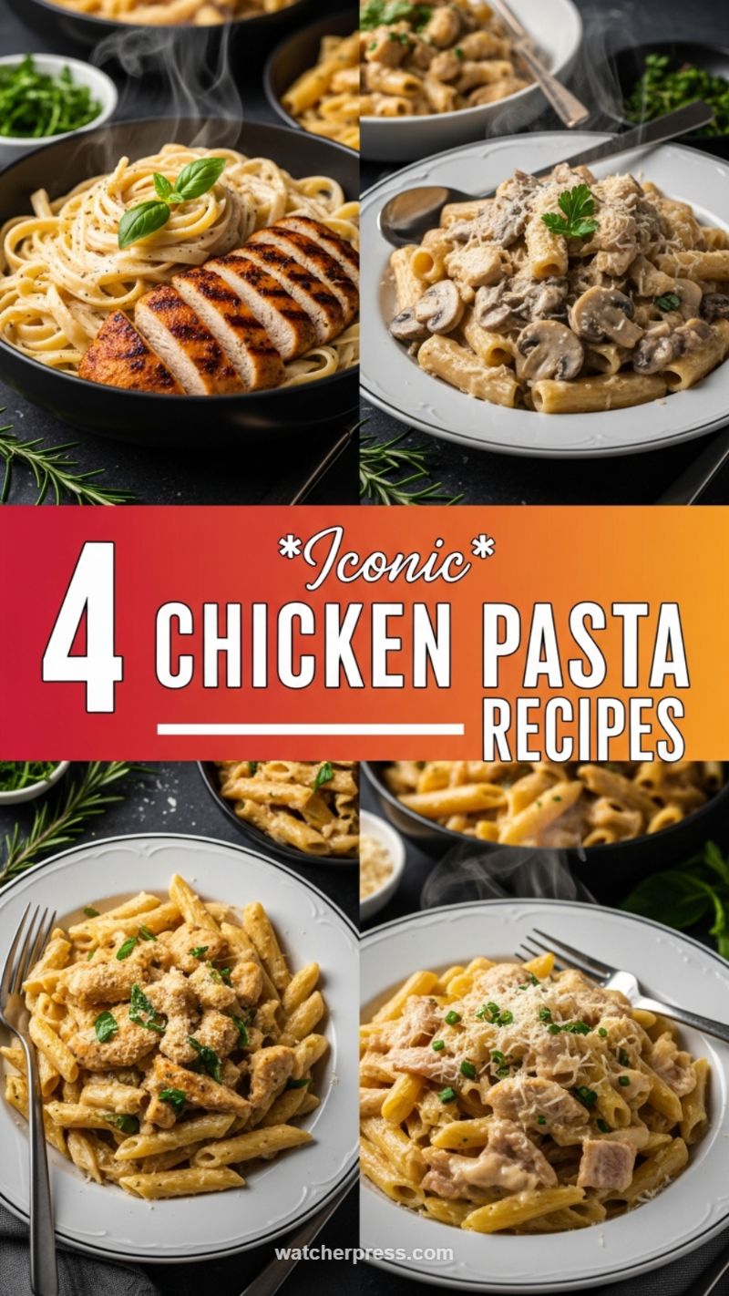 Classic Comfort Done Right: 4 Iconic Chicken Pasta Recipes