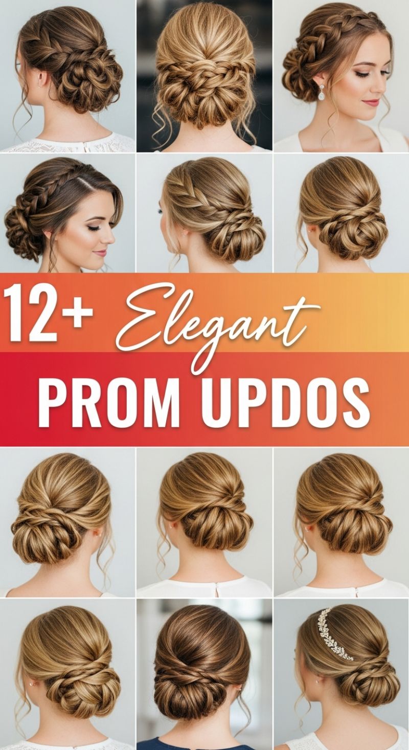 Classic & Romantic Prom Chignons and Low Buns