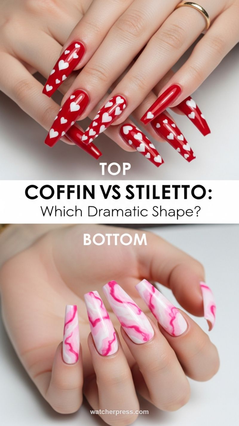 Coffin vs Stiletto: The Dramatic Shape Showdown