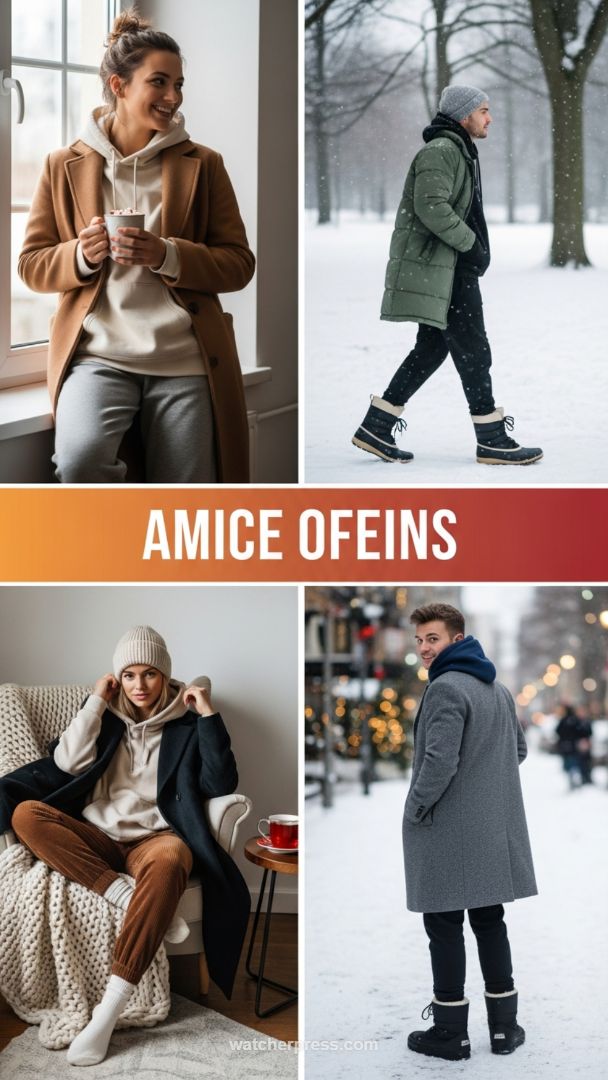 Cold-Weather Comfort: Layering Tailored Outerwear with Cozy Athleisure