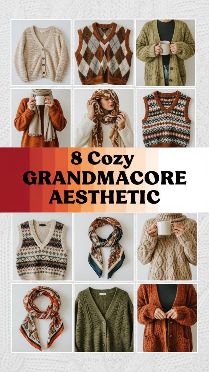 Comfort Meets Charm: 8 Cozy Grandmacore Aesthetic Looks