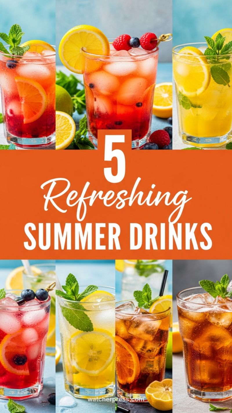Cool Down & Recharge: Refreshing Summer Drinks
