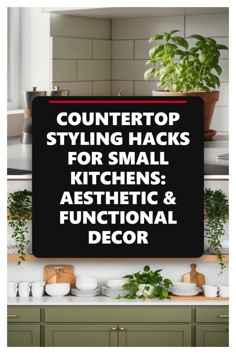 Countertop Styling Hacks for Small Kitchens: Aesthetic & Functional Decor