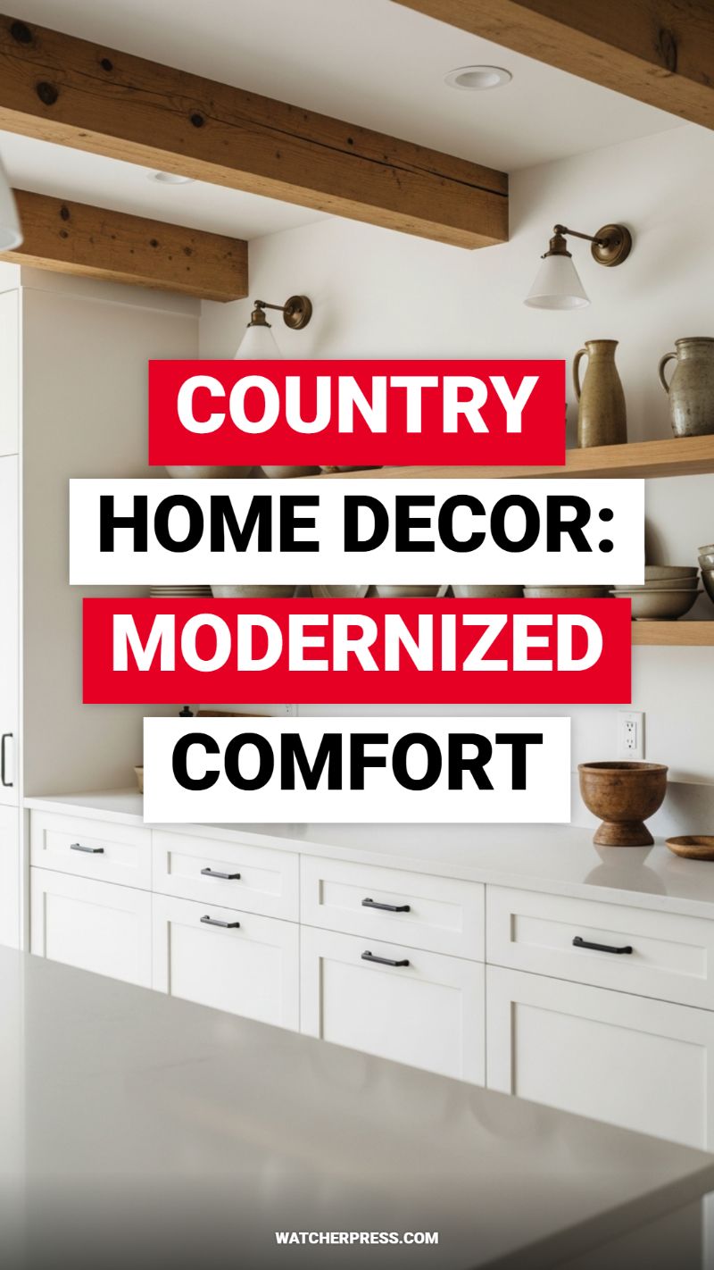 COUNTRY HOME DECOR: MODERNIZED COMFORT